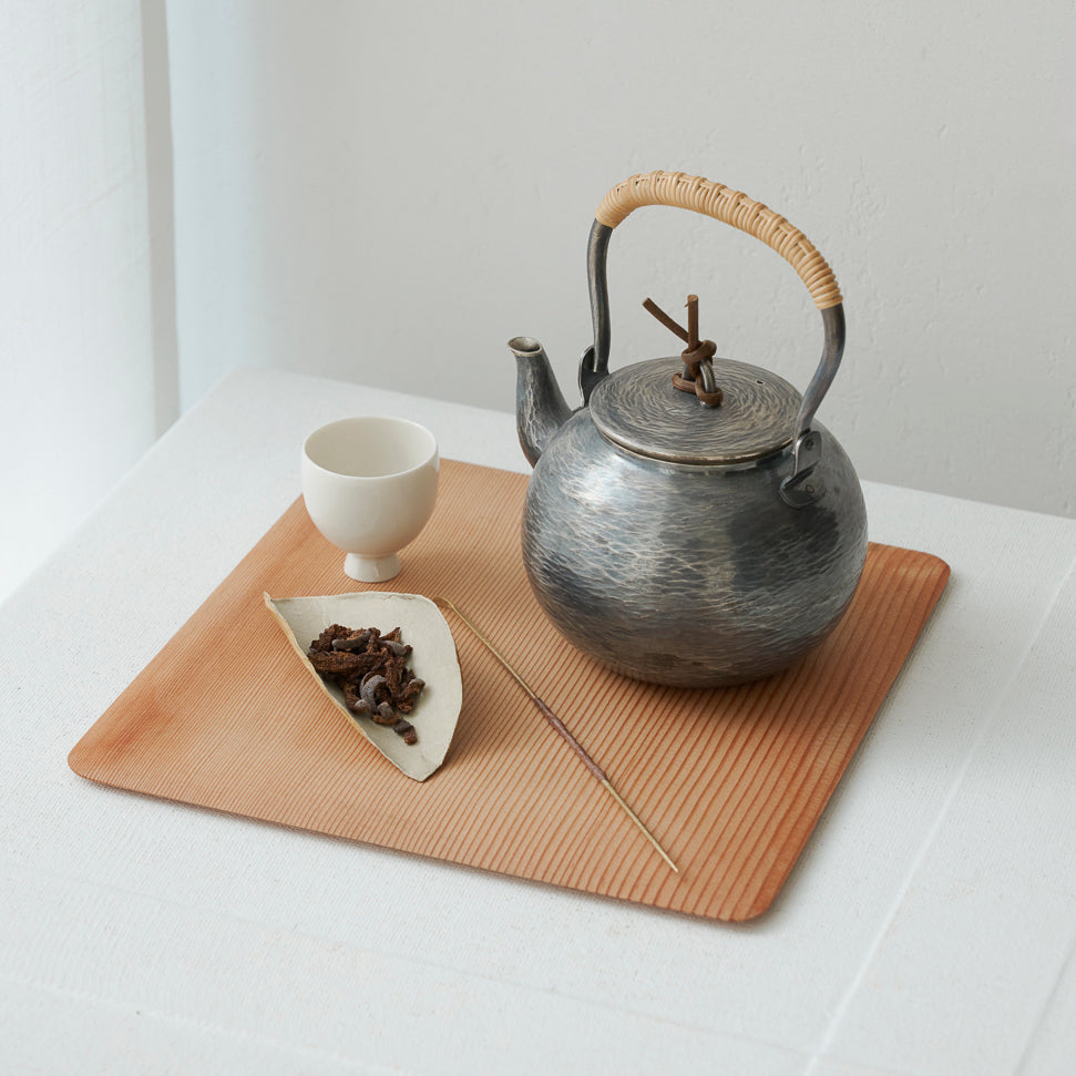 나무 트레이 정사각