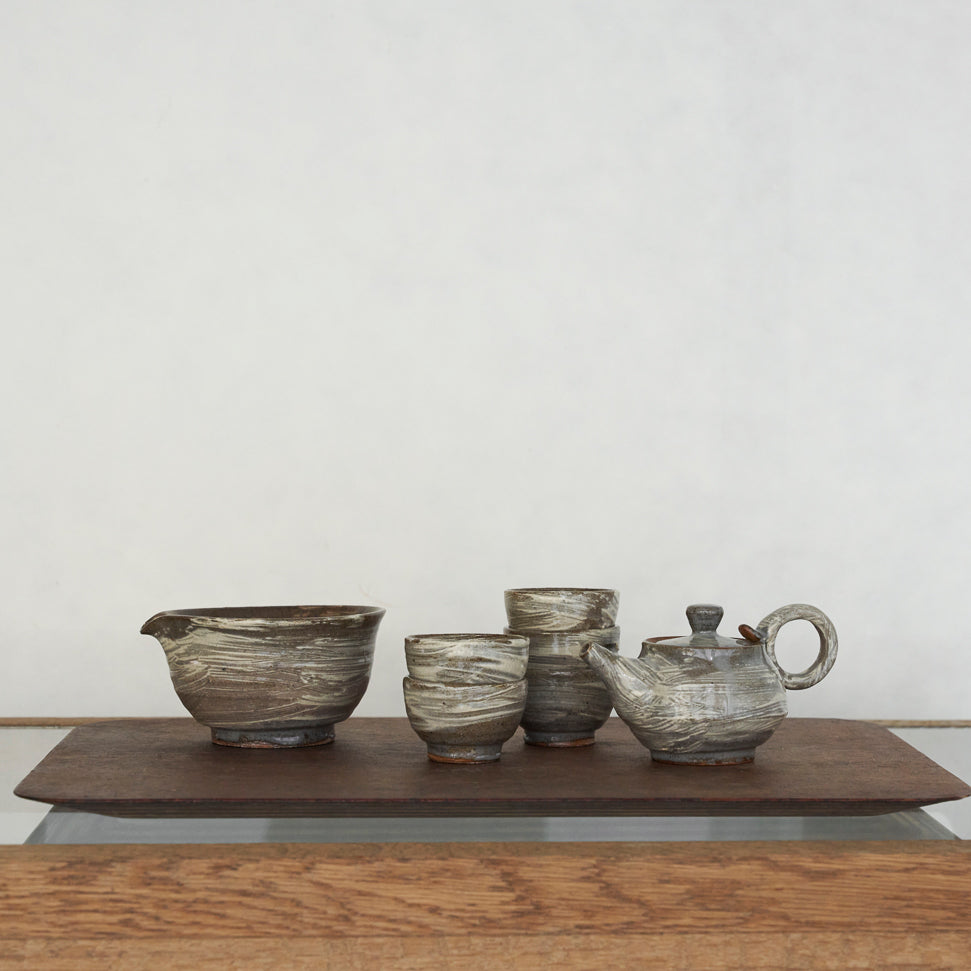 귀얄 다도 세트