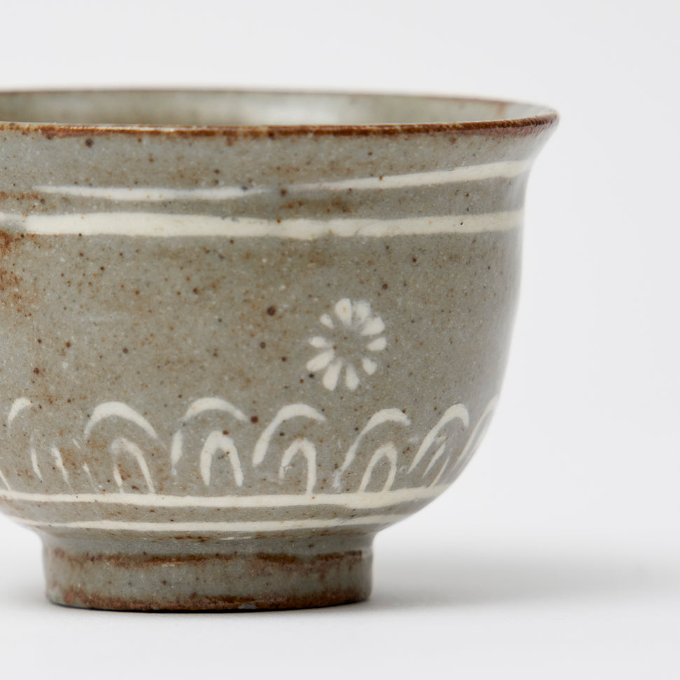분청 인화 잔