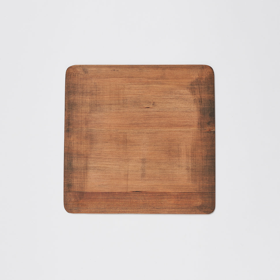 나무 트레이 정사각