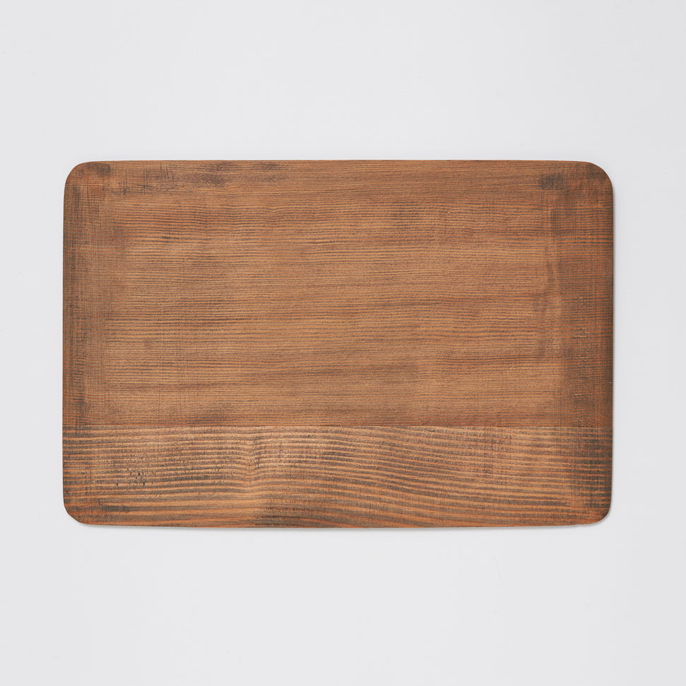 나무 트레이 직사각